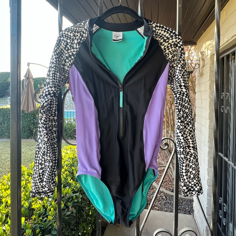 Vintage Retro Speedo One Piece Swimsuit